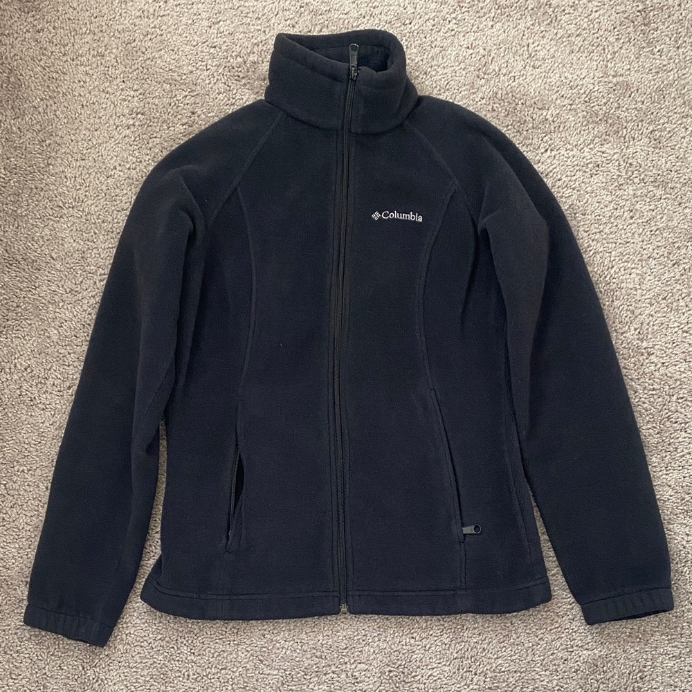 Columbia Black Full-Zip Fleece Jacket